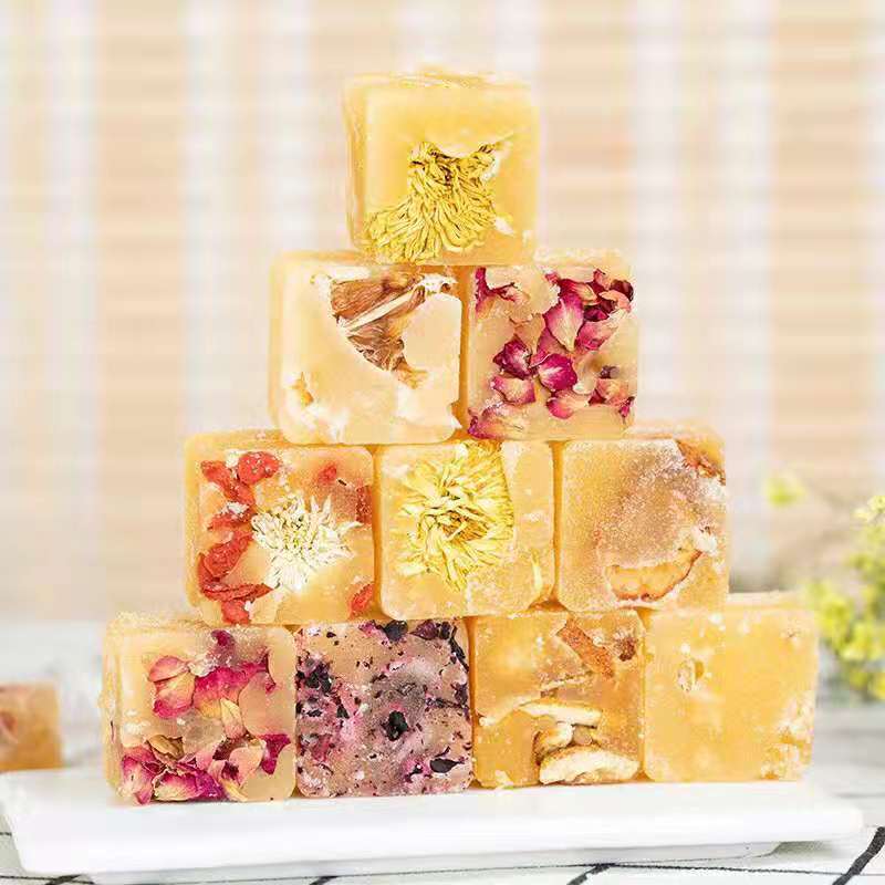 SUGAR CUBES- Gourmet Honey Sugar Cubes with flowers and fruit